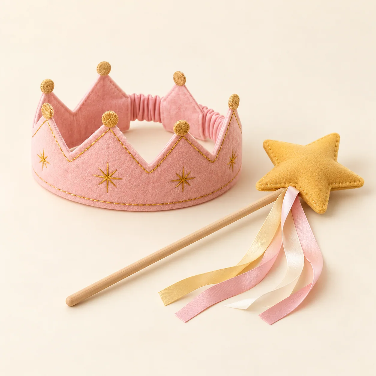 Felt Crown & Wand Set