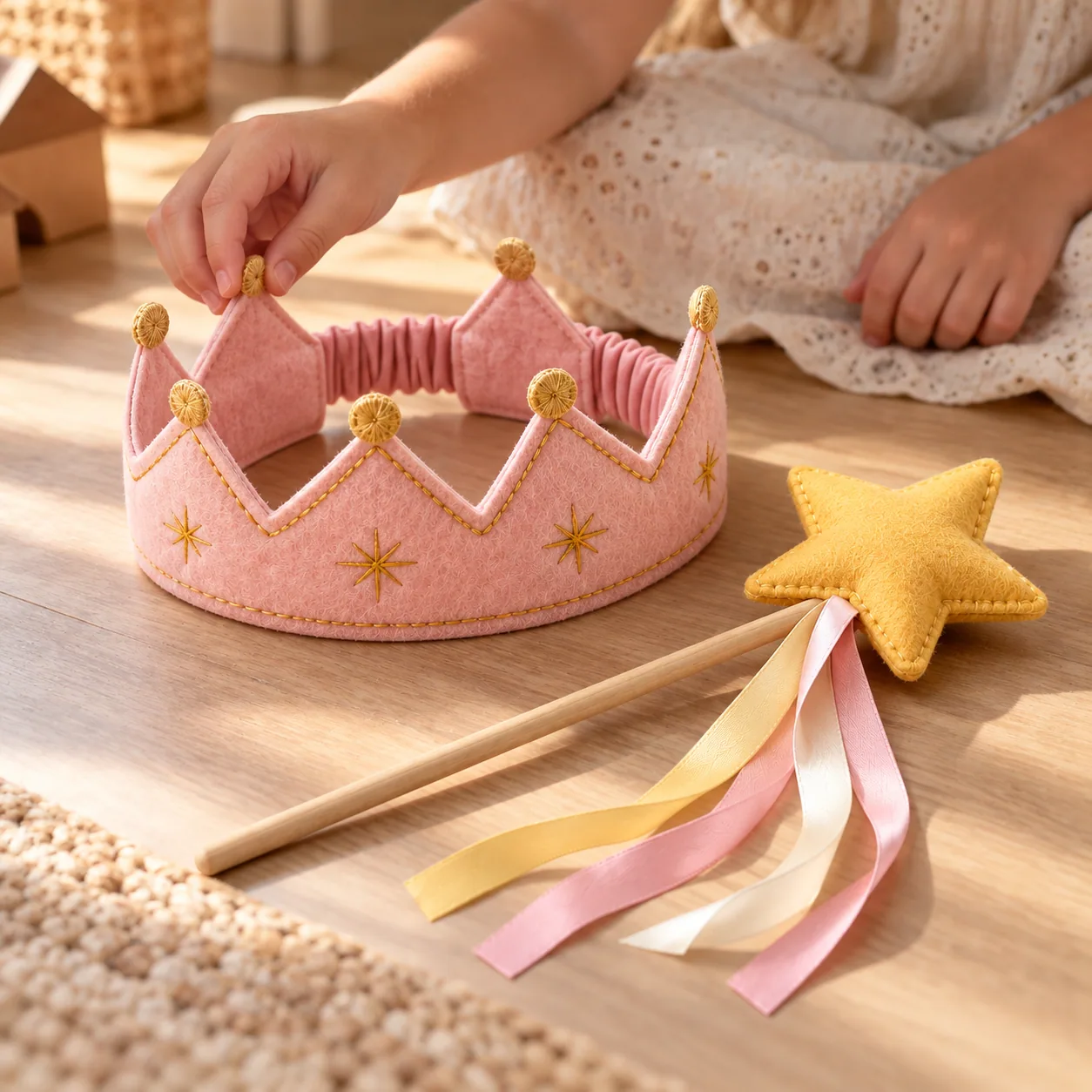 Felt Crown & Wand Set