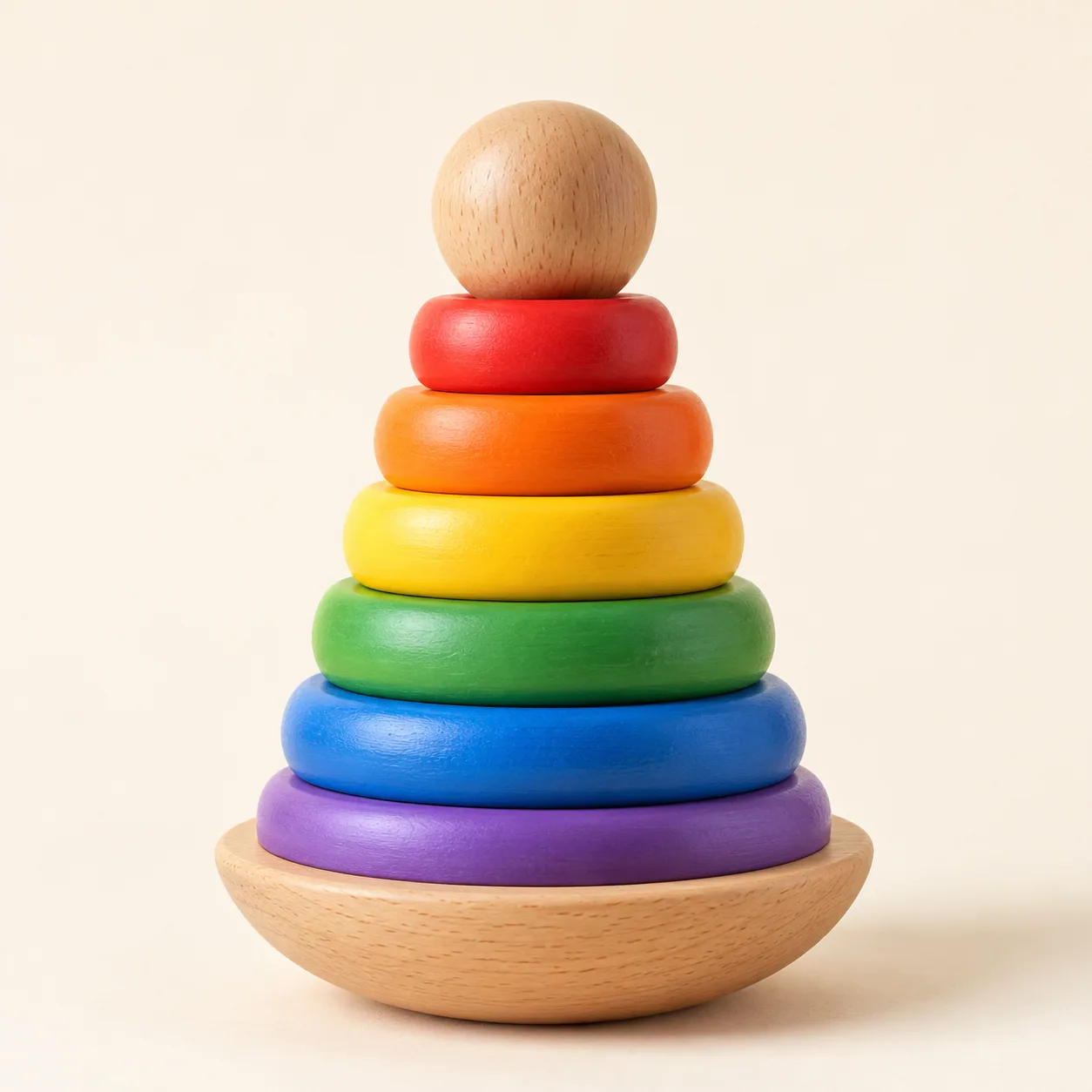 Rainbow Stacking Rings