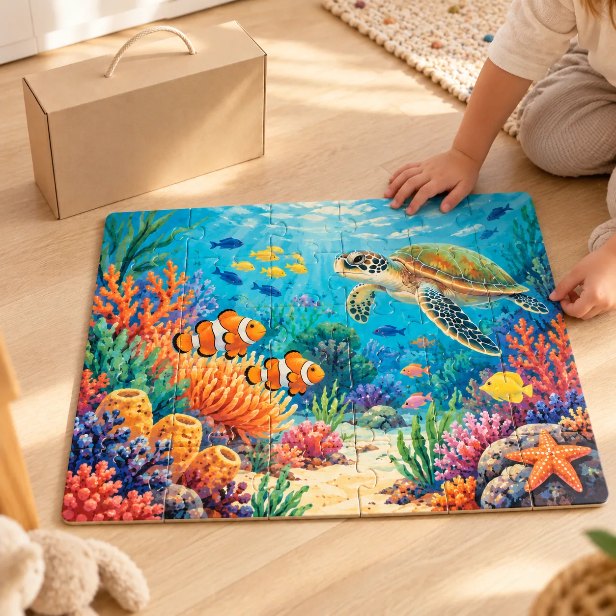 Giant Floor Puzzle, 48 Pieces in Under the Sea