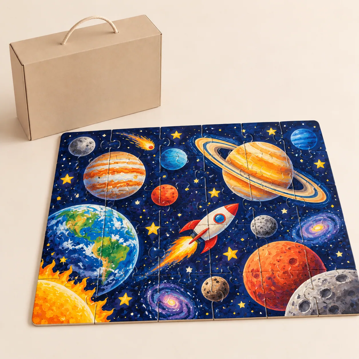 Giant Floor Puzzle, 48 Pieces in Outer Space