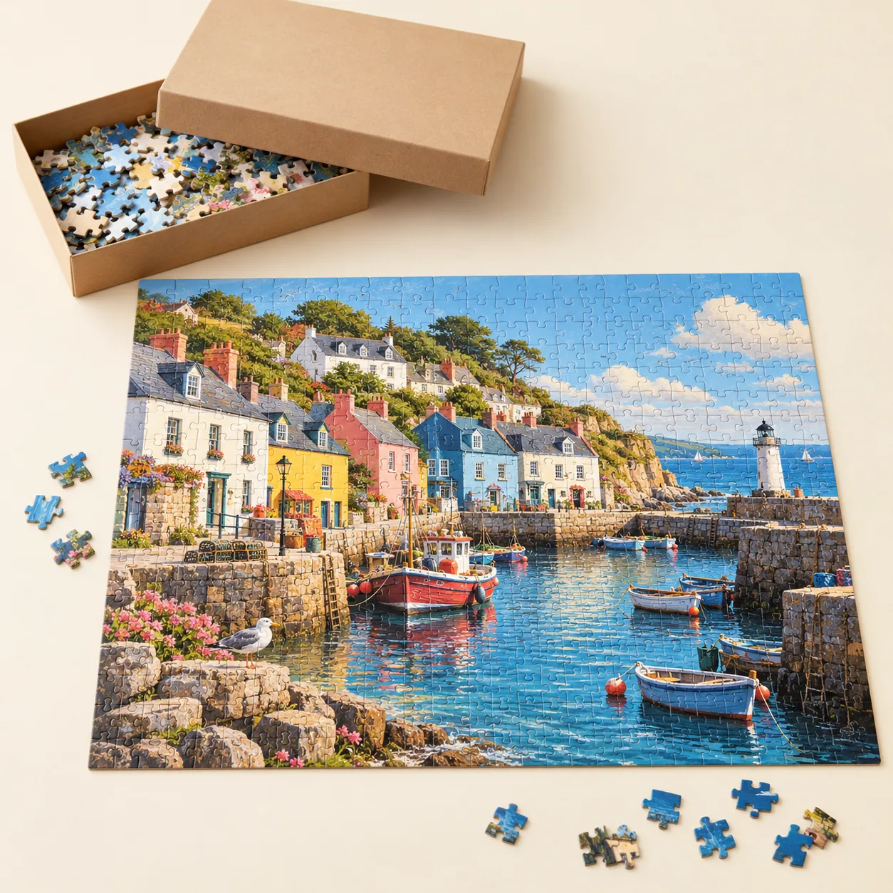Seaside Village Family Jigsaw