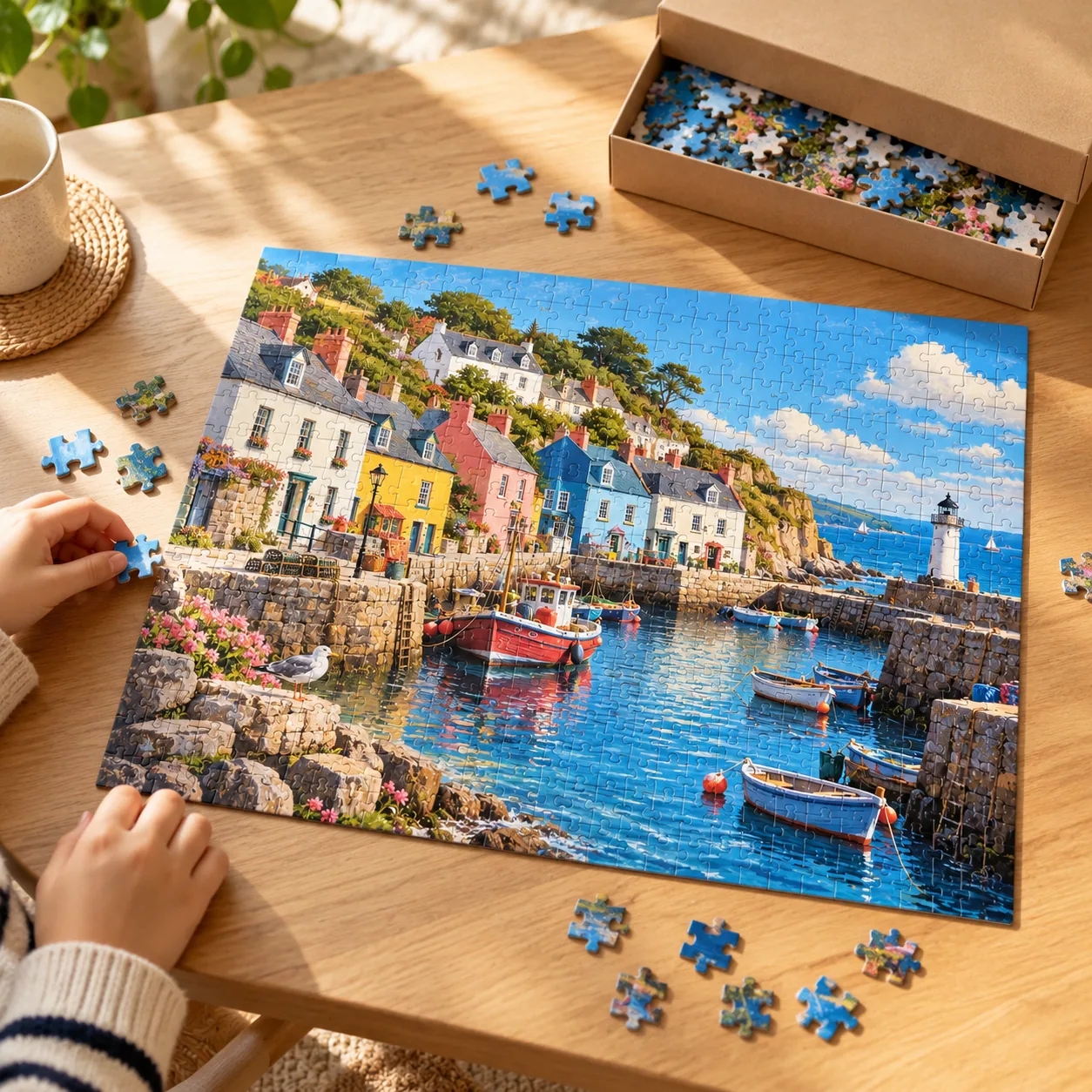 Seaside Village Family Jigsaw